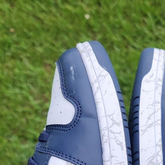 Puma Kids Rebound Blue White Layup Mid-Top Marbled Sole Sneakers Size 2 - Picture 12 of 16